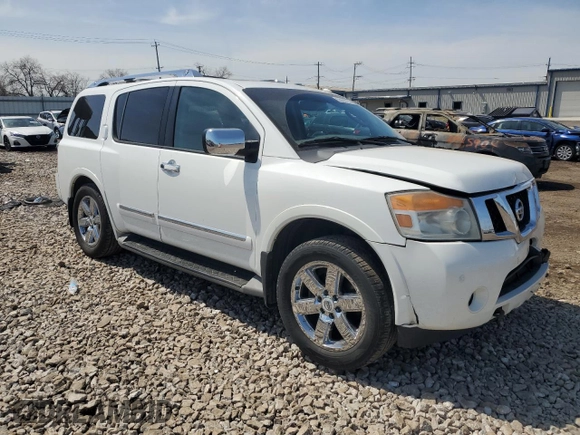 2011 Nissan Armada Platinum z VIN 5N1AA0NC7BN613402, wystawiony jako Copart lot #53395735 z przebiegiem 203 583 mil mil oraz Szkoda całkowita • Salvage title. Historia ofert i sprzedaży dostępna na DreamBid. Obrazek 4.