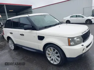2009 Land Rover Range Rover Sport SC with VIN SALSH23409A202493, listed as a IAAI auction lot 41819619 with 168,239 mi miles and . Bid and sale history available at DreamBid. Image 1.
