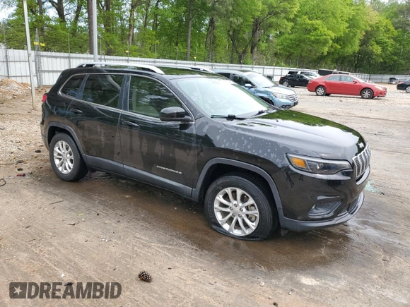 2019 Jeep Cherokee Latitude with VIN 1C4PJMCXXKD432988, listed as a Copart auction lot 52958215 with 65,585 mi miles and Salvage title. Bid and sale history available at DreamBid. Image 4.