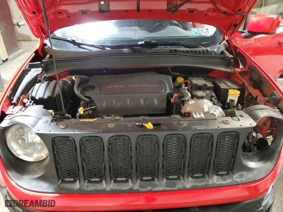 2017 Jeep Renegade Altitude with VIN ZACCJBBB3HPF91449, listed as a Copart auction lot 47185045 with 115,169 mi miles and Salvage Title. Bid and sale history available at carsss.com. Image 12.