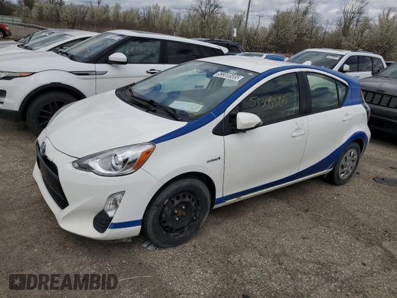 2016 Toyota Prius One with VIN JTDKDTB38G1125158, listed as a Copart auction lot 53308585 with 107,919 mi miles and Clean Title. Bid and sale history available at carsss.com. Image 1.