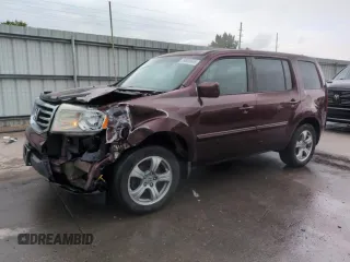 2012 Honda Pilot EX-L z VIN 5FNYF4H58CB038980, wystawiony jako Copart lot #59800645 z przebiegiem 114 682 mil mil oraz Szkoda całkowita • Salvage title. Historia ofert i sprzedaży dostępna na DreamBid. Obrazek 1.