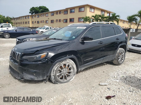 2020 Jeep Cherokee Latitude Plus with VIN 1C4PJLLB7LD541635, listed as a Copart auction lot 58529855 with 78,424 mi miles and Salvage title. Bid and sale history available at DreamBid. Image 1.
