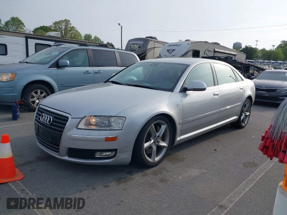 2008 Audi A8 L 4.2L with VIN WAUMV94E68N002117, listed as a IAAI auction lot 41992209 with 113,951 mi miles. Bid and sale history available at carsss.com. Image 2.