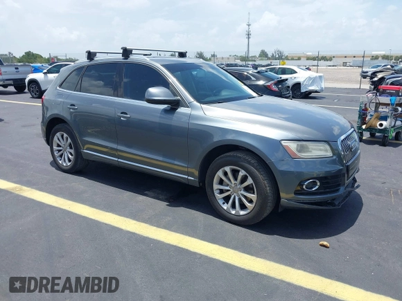 2014 Audi Q5 Premium Plus with VIN WA1LFAFP0EA008424, listed as a IAAI auction lot 42489824 with 115,967 mi miles and . Bid and sale history available at DreamBid. Image 1.