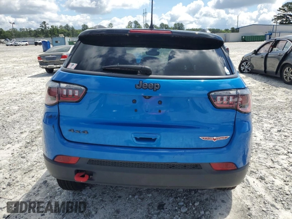 2018 Jeep Compass Trailhawk with VIN 3C4NJDDB1JT501151, listed as a Copart auction lot 60978135 with Not provided miles and Salvage title. Bid and sale history available at DreamBid. Image 6.