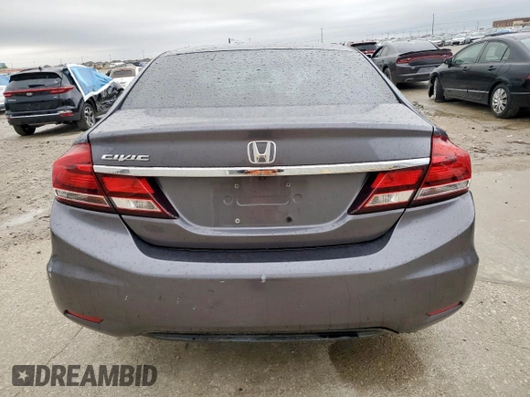 2015 Honda Civic EX with VIN 19XFB2F85FE235913, listed as a Copart auction lot 51538205 with 126,047 mi miles and Salvage Title. Bid and sale history available at DreamBid. Image 6.