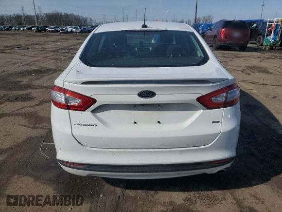 2015 Ford Fusion SE with VIN 1FA6P0H76F5106302, listed as a Copart auction lot 51523775 with 47,762 mi miles and Salvage Title. Bid and sale history available at carsss.com. Image 6.