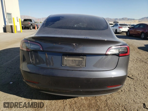 2023 Tesla Model 3 with VIN 5YJ3E1EA0PF465296, listed as a Copart auction lot 75868934 with 26,545 mi miles and Salvage Title. Bid and sale history available at DreamBid. Image 6.