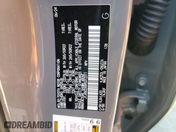 2024 Lexus GX 550 Luxury z VIN JTJVBCDX8R5012211, wystawiony jako Copart lot #56460015 z przebiegiem 14 193 mil mil oraz Szkoda całkowita • Salvage title. Historia ofert i sprzedaży dostępna na DreamBid. Obrazek 13.