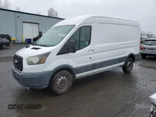 2015 Ford Transit with VIN 1FTNR2CG6FKA66842, listed as a Copart auction lot 49481885 with 327,933 mi miles and Salvage Title. Bid and sale history available at DreamBid. Image 1.