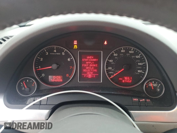 2008 Audi A4 2.0T с VIN WAUDF78E48A161849, выставлен на аукционе Copart как лот 54259165 с пробегом 87 452 миль миль и Чистый • Clean title. История ставок и продаж доступна на DreamBid. Изображение 9.