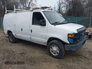 2012 Ford Econoline Cargo Super Duty Commercial with VIN 1FTSE3EL2CDA52905, listed as a IAAI auction lot 41515331 with 143,857 mi miles. Bid and sale history available at carsss.com. Image 1.