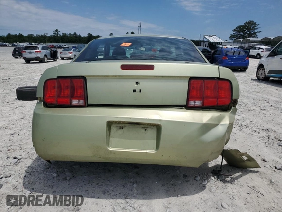 2006 Ford Mustang Standard with VIN 1ZVFT80N465176960, listed as a Copart auction lot 58125205 with Not provided miles and Salvage title. Bid and sale history available at DreamBid. Image 6.