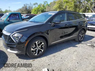 2025 Kia Sportage EX with VIN 5XYK33DF1SG242695, listed as a Copart auction lot 49088185 with 5,118 mi miles and Salvage Title. Bid and sale history available at carsss.com. Image 1.
