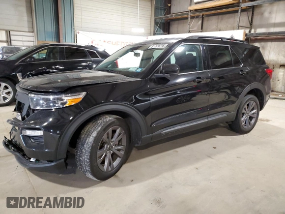 2023 Ford Explorer XLT z VIN 1FMSK8DH2PGB07744, wystawiony jako Copart lot #51799775 z przebiegiem 49 735 mil mil oraz Szkoda całkowita • Salvage title. Historia ofert i sprzedaży dostępna na DreamBid. Obrazek 1.
