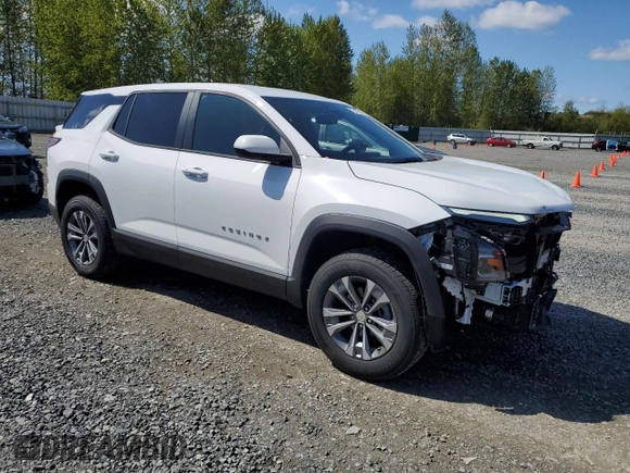 2025 Chevrolet Equinox FWD LT with VIN 3GNAXHEG2SL207460, listed as a Copart auction lot 54268685 with 7,821 mi miles and Clean Title. Bid and sale history available at DreamBid. Image 4.