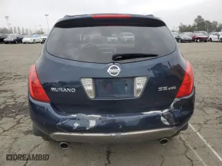 2005 Nissan Murano S with VIN JN8AZ08WX5W443784, listed as a Copart auction lot 85924974 with 194,197 mi miles and Salvage Title. Bid and sale history available at carsss.com. Image 6.