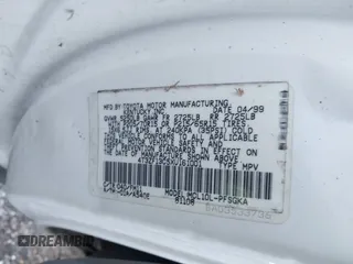1999 Toyota Sienna LE with VIN 4T3ZF13C5XU161001, listed as a IAAI auction lot 41309712 with 364,688 mi miles. Bid and sale history available at carsss.com. Image 9.