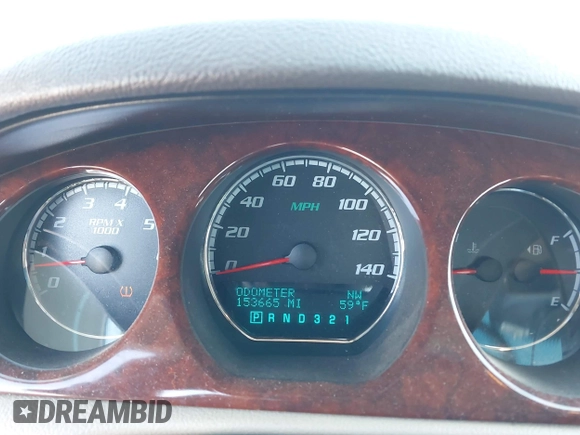 2009 Buick Lucerne CXL with VIN 1G4HD57M19U109257, listed as a IAAI auction lot 42064449 with 153,665 mi miles. Bid and sale history available at carsss.com. Image 7.