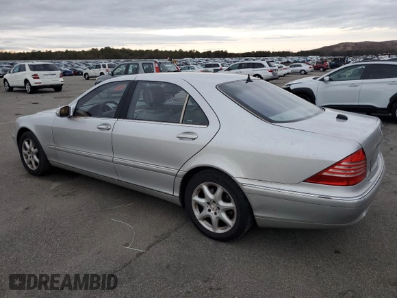 2004 Mercedes-Benz S-Class 4.3L with VIN WDBNG83J64A424124, listed as a Copart auction lot 85341024 with 0 mi miles and Non Repairable. Bid and sale history available at carsss.com. Image 2.