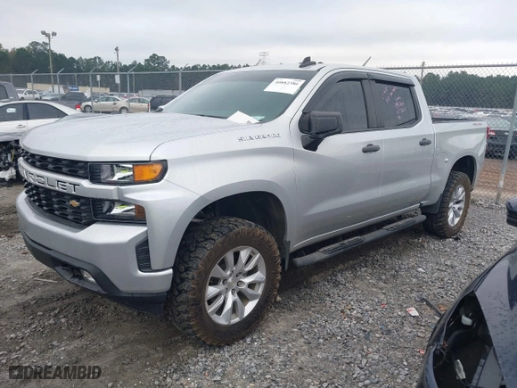 2021 Chevrolet Silverado 1500 Custom with VIN 3GCPYBEK5MG162138, listed as a IAAI auction lot 40882386 with 104,537 mi miles. Bid and sale history available at carsss.com. Image 17.