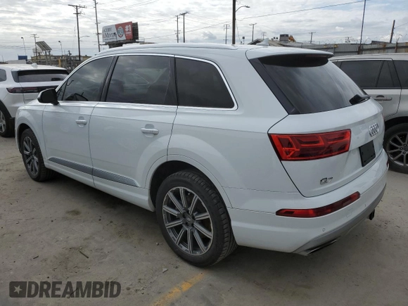 2018 Audi Q7 Premium Plus with VIN WA1LAAF79JD017453, listed as a Copart auction lot 53078955 with 57,654 mi miles and Salvage Title. Bid and sale history available at carsss.com. Image 2.