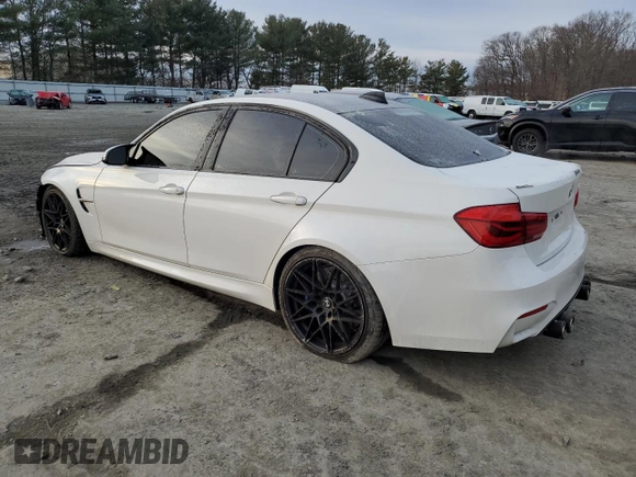 2018 BMW M3 z VIN WBS8M9C53J5J80168, wystawiony jako Copart lot #44567905 z przebiegiem 29 212 mil mil oraz Szkody całkowita. Historia ofert i sprzedaży dostępna na DreamBid. Obrazek 2.