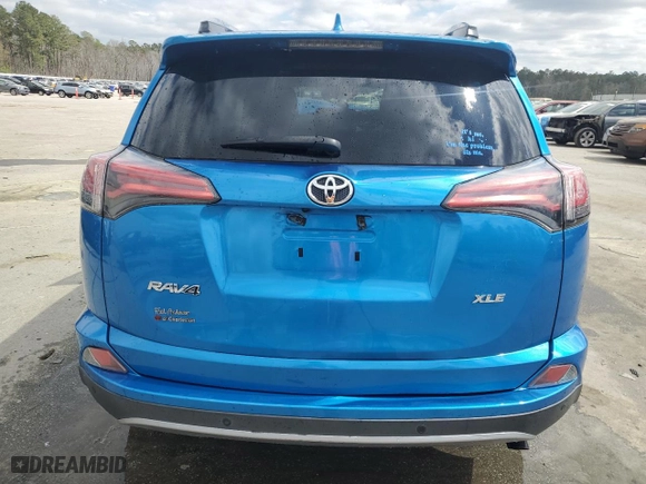 2017 Toyota RAV4 XLE with VIN 2T3WFREV3HW404645, listed as a Copart auction lot 48933125 with 0 mi miles and Salvage Title. Bid and sale history available at carsss.com. Image 6.