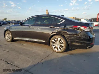 2018 Genesis G80 3.8L with VIN KMHGN4JE7JU270592, listed as a Copart auction lot 77489614 with 42,791 mi miles and Salvage Title. Bid and sale history available at carsss.com. Image 2.