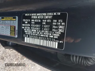 2014 Hyundai Santa Fe с VIN 5XYZU3LB0EG172119, выставлен на аукционе IAAI как лот 41069989 с пробегом 117 019 миль миль и . История ставок и продаж доступна на DreamBid. Изображение 9.