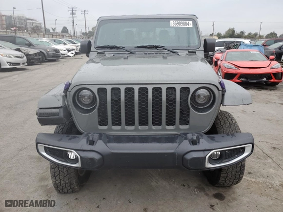 2021 Jeep Gladiator Texas Trail with VIN 1C6JJTAM7ML558492, listed as a Copart auction lot 86909804 with 38,171 mi miles and Salvage Title. Bid and sale history available at carsss.com. Image 5.