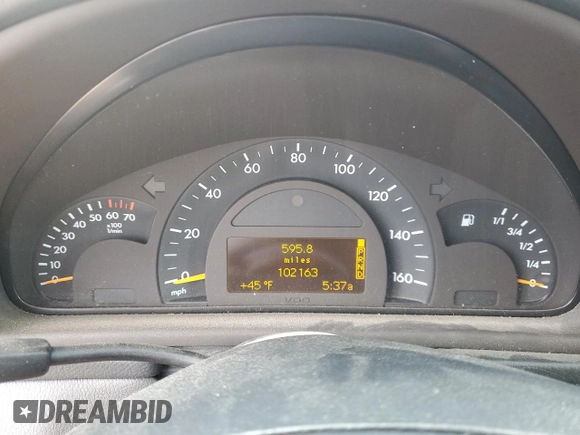 2001 Mercedes-Benz C 230/260/280/320 с VIN WDBRF61J31F065177, выставлен на аукционе Copart как лот 47921885 с пробегом 102 163 миль миль и Списание • Salvage title. История ставок и продаж доступна на DreamBid. Изображение 9.