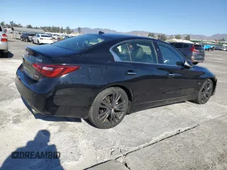 2020 Infiniti Q50 Pure with VIN JN1EV7AP5LM204983, listed as a Copart auction lot 80509274 with 13,029 mi miles and Salvage title. Bid and sale history available at DreamBid. Image 3.