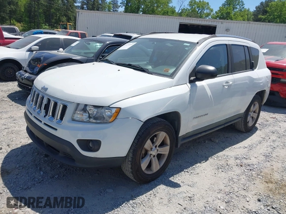 2012 Jeep Compass Sport with VIN 1C4NJCBB3CD503683, listed as a IAAI auction lot 42074897 with 154,933 mi miles. Bid and sale history available at carsss.com. Image 2.