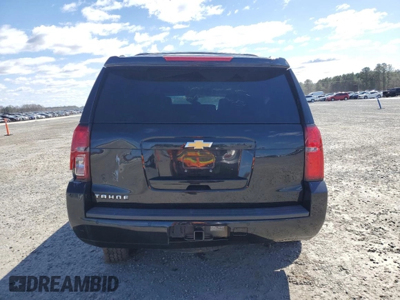 2017 Chevrolet Tahoe LS with VIN 1GNSCAKC5HR368654, listed as a Copart auction lot 47991565 with 111,939 mi miles and Salvage title. Bid and sale history available at DreamBid. Image 6.