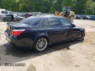2010 BMW 5 Series 528i with VIN WBANU5C56AC364807, listed as a Copart auction lot 52123605 with 108,557 mi miles and Salvage Title. Bid and sale history available at carsss.com. Image 3.