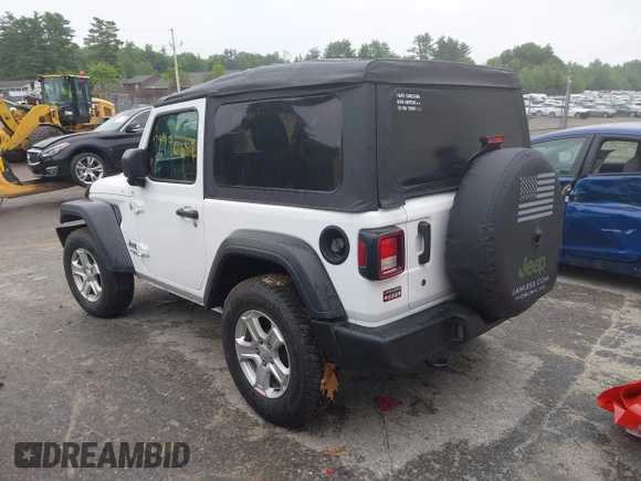 2019 Jeep Wrangler Sport S z VIN 1C4GJXAG0KW583315, wystawiony jako IAAI lot #39990649 z przebiegiem 32 768 mil mil oraz . Historia ofert i sprzedaży dostępna na DreamBid. Obrazek 3.