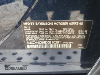 2013 BMW X5 xDrive35i with VIN 5UXZV4C56D0B10291, listed as a Copart auction lot 51728675 with 175,457 mi miles and Salvage Title. Bid and sale history available at carsss.com. Image 15.