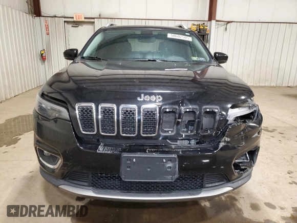 2019 Jeep Cherokee Limited with VIN 1C4PJMDX2KD451081, listed as a Copart auction lot 50602505 with 117,304 mi miles and Salvage Title. Bid and sale history available at carsss.com. Image 5.