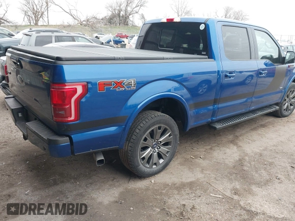 2017 Ford F-150 XL with VIN 1FTFW1EG9HFB81208, listed as a IAAI auction lot 41938462 with 107,121 mi miles. Bid and sale history available at carsss.com. Image 4.