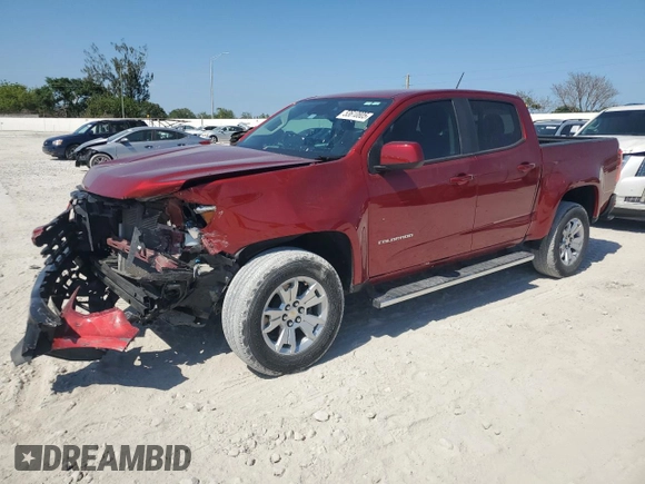 2021 Chevrolet Colorado 2WD LT с VIN 1GCGSCEN3M1147668, выставлен на аукционе Copart как лот 53610805 с пробегом 41 329 миль миль и На запчасти • Non repairable. История ставок и продаж доступна на DreamBid. Изображение 1.