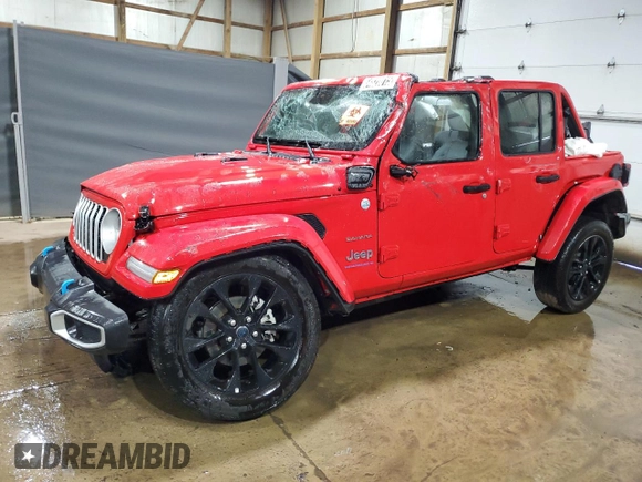 2024 Jeep Wrangler Sahara с VIN 1C4RJXP61RW270324, выставлен на аукционе Copart как лот 64820015 с пробегом 29 492 миль миль и Чистый • Clean title. История ставок и продаж доступна на DreamBid. Изображение 1.