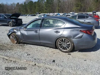 2019 Infiniti Q50 3.0t LUXE with VIN JN1EV7AP6KM519726, listed as a Copart auction lot 49436655 with 90,634 mi miles and Salvage Title. Bid and sale history available at carsss.com. Image 2.