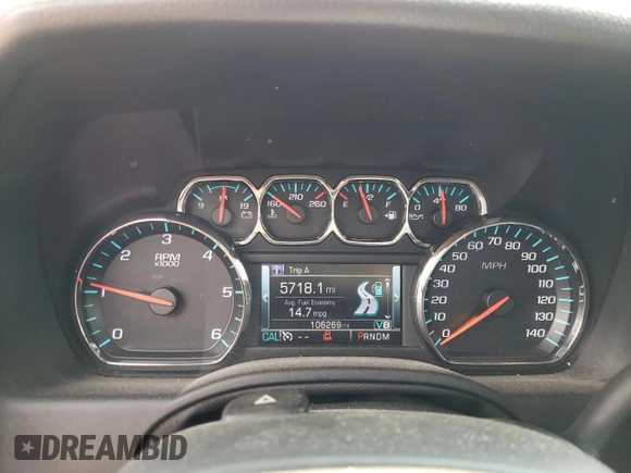 2015 Chevrolet Suburban LTZ with VIN 1GNSKKKC6FR556105, listed as a Copart auction lot 64034304 with 106,269 mi miles and Salvage Title. Bid and sale history available at DreamBid. Image 9.