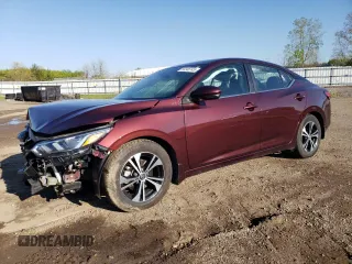 2020 Nissan Sentra SV z VIN 3N1AB8CVXLY305281, wystawiony jako Copart lot #56346145 z przebiegiem 32 218 mil mil oraz Szkoda całkowita • Salvage title. Historia ofert i sprzedaży dostępna na DreamBid. Obrazek 1.