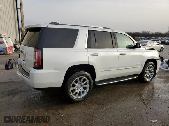 2017 GMC Yukon Denali with VIN 1GKS2CKJ6HR274387, listed as a Copart auction lot 48421715 with 99,291 mi miles and Salvage Title. Bid and sale history available at carsss.com. Image 3.