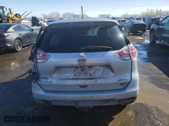 2015 Nissan Rogue SL with VIN 5N1AT2MV8FC848594, listed as a Copart auction lot 46157925 with Not Provided miles and Non Repairable. Bid and sale history available at DreamBid. Image 6.