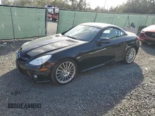 2009 Mercedes-Benz SLK-Class 3.0L with VIN WDBWK54F79F190128, listed as a Copart auction lot 80048934 with 32,354 mi miles and Salvage Title. Bid and sale history available at carsss.com. Image 1.