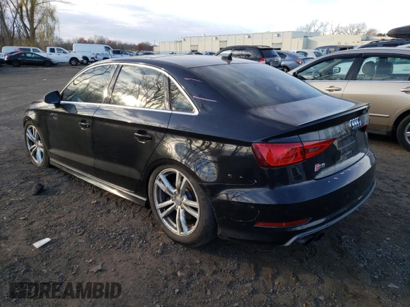 2015 Audi S3 2.0T Premium Plus with VIN WAUBFGFF9F1118401, listed as a Copart auction lot 80341704 with 101,689 mi miles and Salvage Title. Bid and sale history available at carsss.com. Image 2.